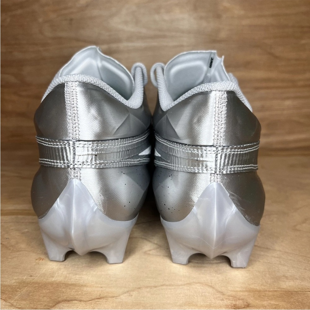 Nike Vapor Edge Elite 360 2 Silver Black/White Football Men’s Cleats Sz 16 - Picture 5 of 10